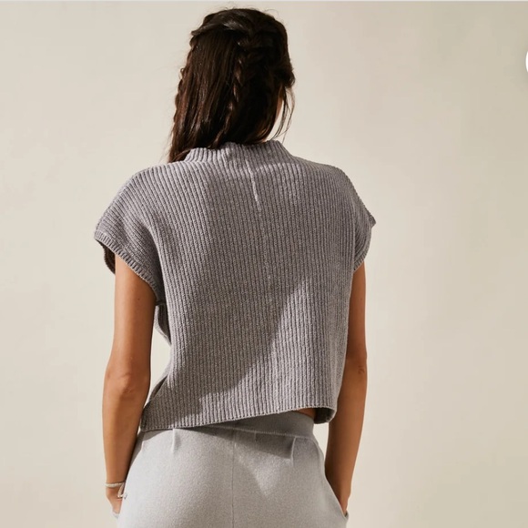 FREE PEOPLE BEACH Freya Cotton Knit Sweater Top - Picture 3 of 8